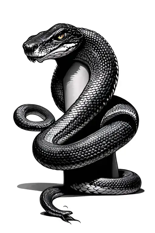 Snake On The Whole Leg