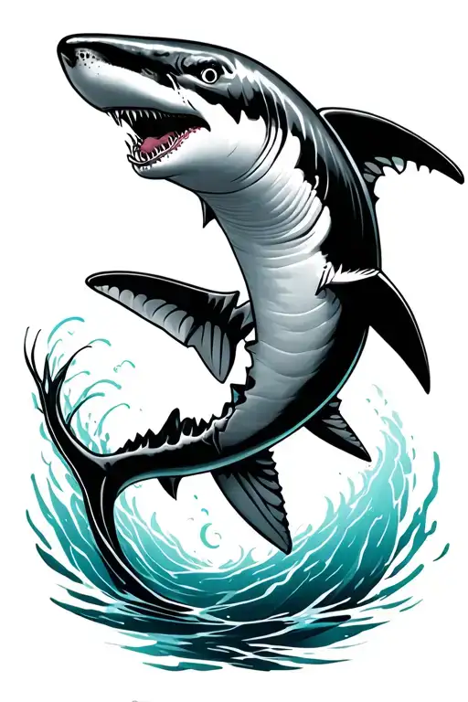 Polinesia Shark Swimming