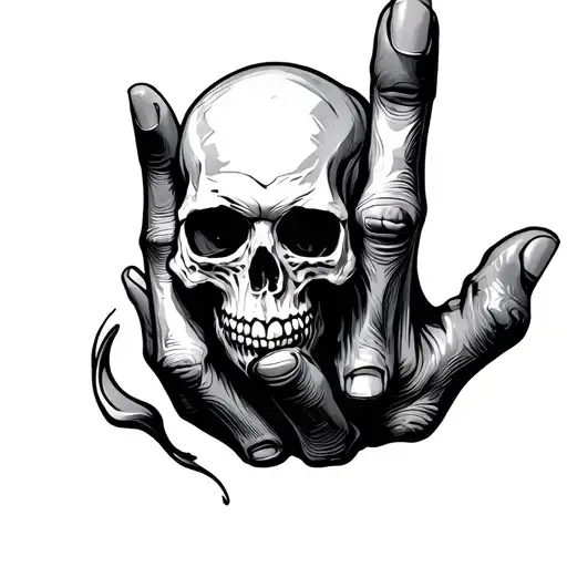 367 With Skull Fingers On Finger