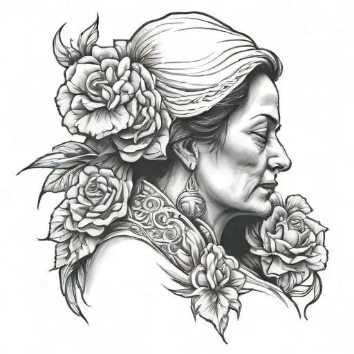 Passed Away Mother Embracing Her