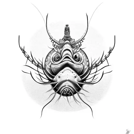 Angler Fish And Cuttle Fish And Horseshoe Crab