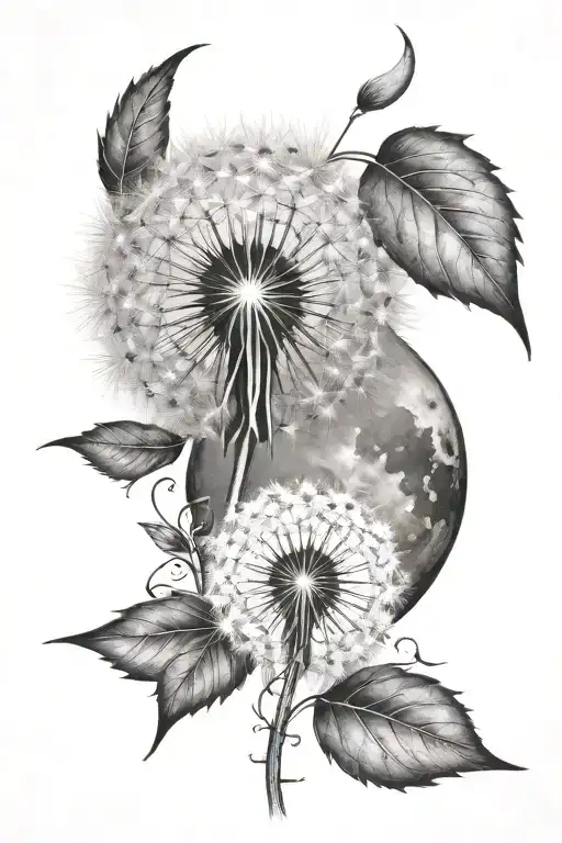 Dandelion And Moon