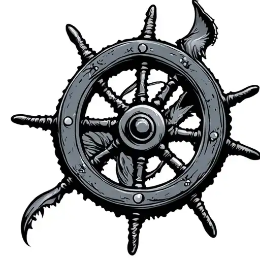 Stingray Shark Ship Wheel