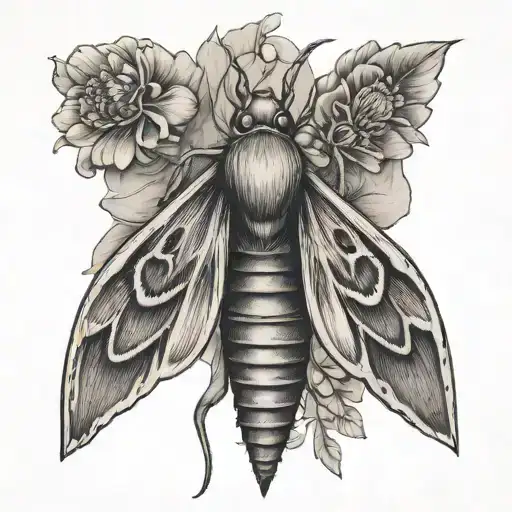 Flowers Pointed Petals Moth