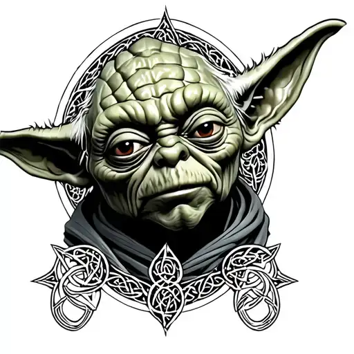 Yoda Celtic Tatto Inspired