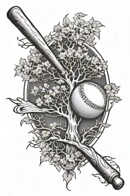 Baseball And Family Tree