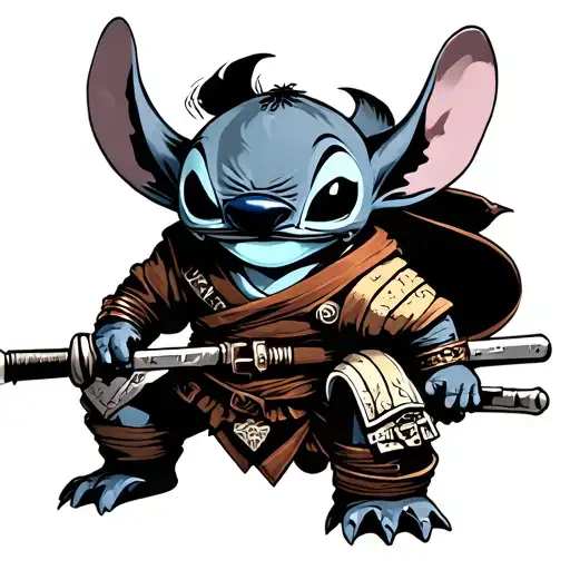 Stitch Starwars Samurai