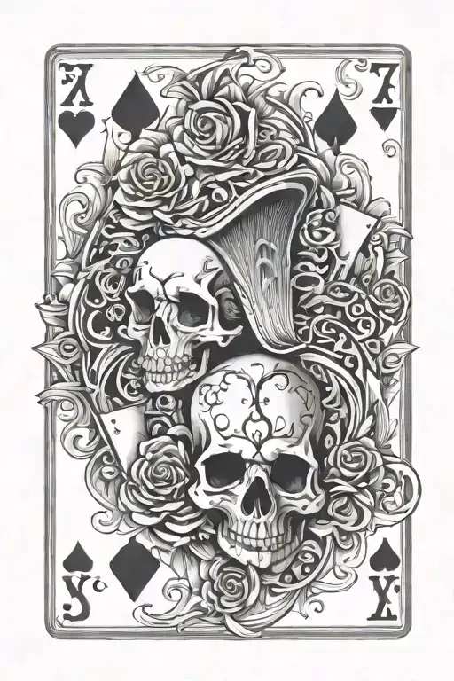 Playing Card And Seven Deadly Sins