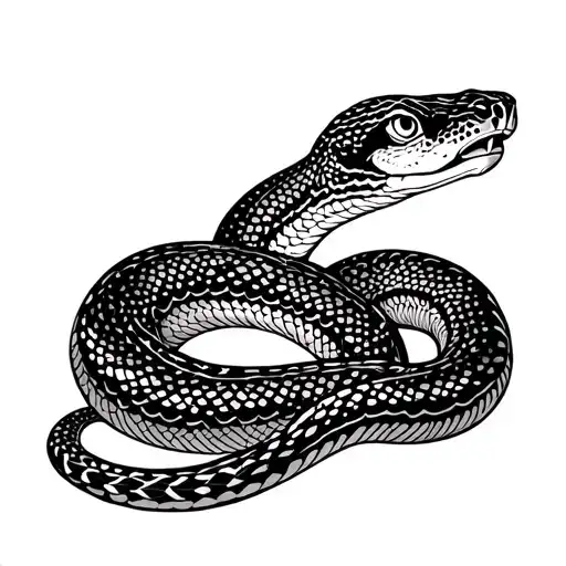 Australia Aboriginal Snake Slithering