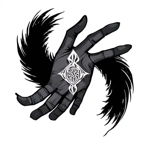 Norse Tattoo On Hand