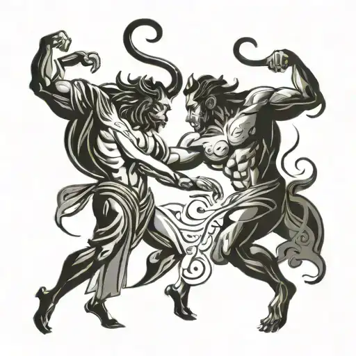 Leo And Taurus Couple Dancing