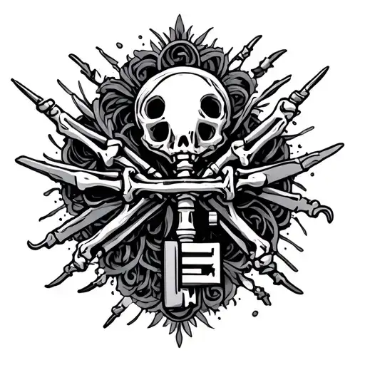 Skeleton Key My Sisters Keeper Switch Blades Surrounded