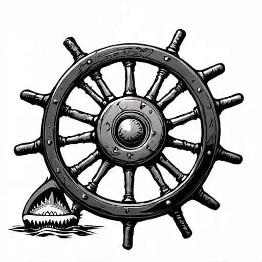 Shark Ship Wheel