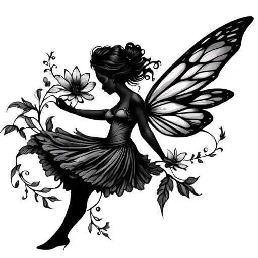 Fairy Dancing With Flower