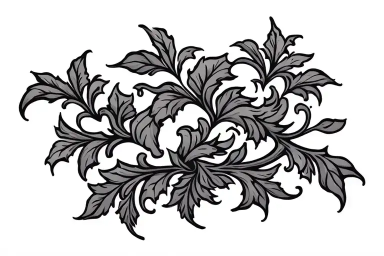 Roman Vine Horizontal Line