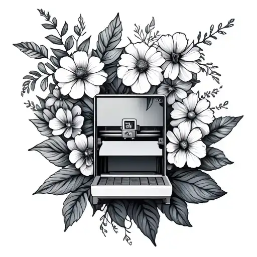 3D Printer Along With Florist