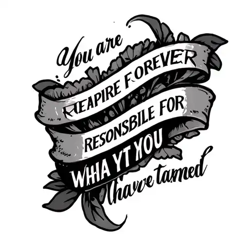 Quote You Are Forever Responsible For What You Have Tamed