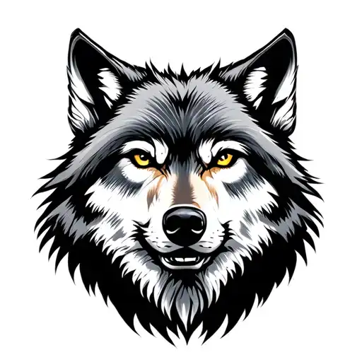 Men On The Wolf Face