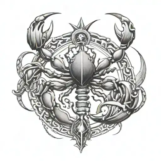 Scorpio And Cancer Symbol Combined