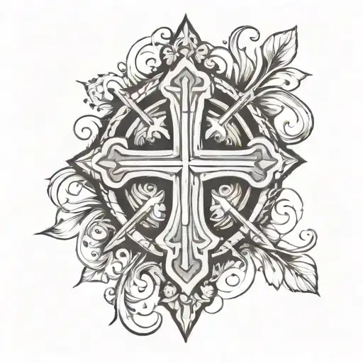 Equal Cross With A Circle Around