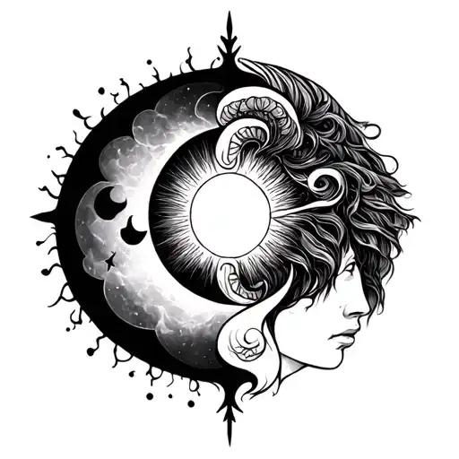 Aries Sun And Aquarius Moon Merging Together