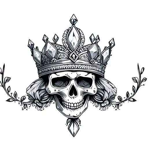 Mexican Skull Crown Diamonds