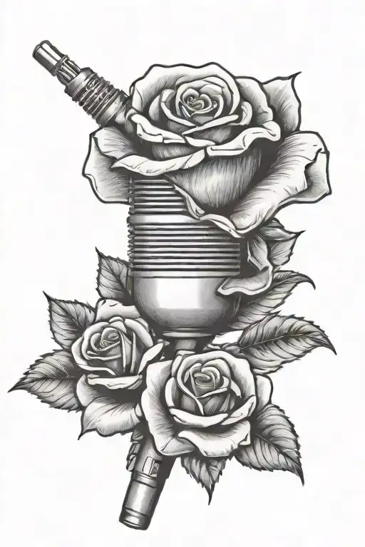 Rose With Microphone