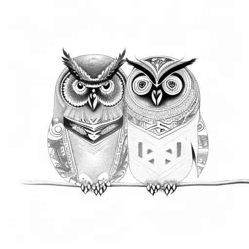 Owl Family Maori
