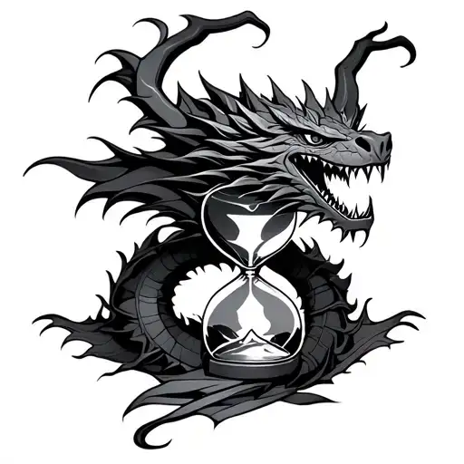 Dragons Head Hourglass Broken Hourglass