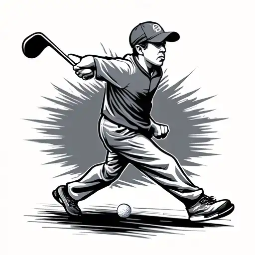 Ball Golf Race Movement