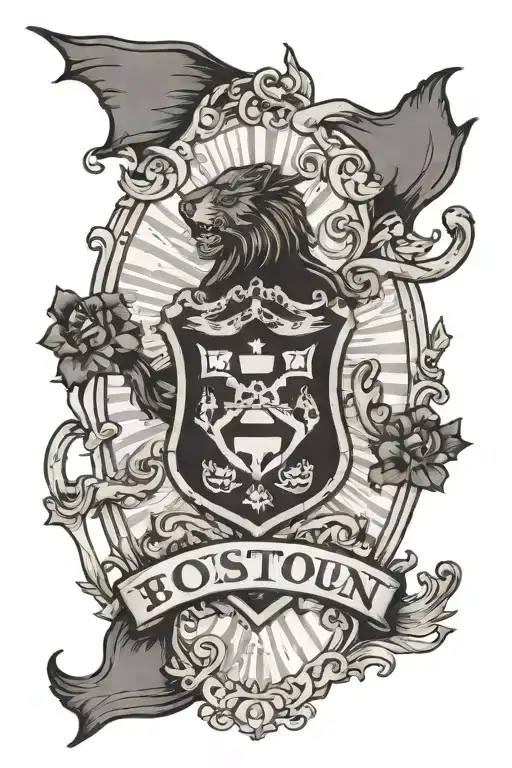 Combine The Boston United Football Club Crest With A Vintage Map Of The Area