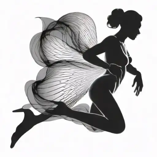 A Dancer Silhouette With A 3D Twist
