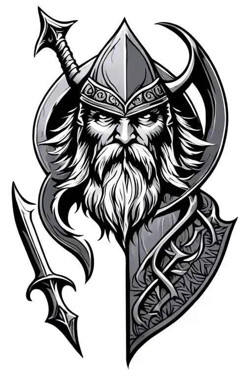 Odin Warrior Symbol Viking Symbols