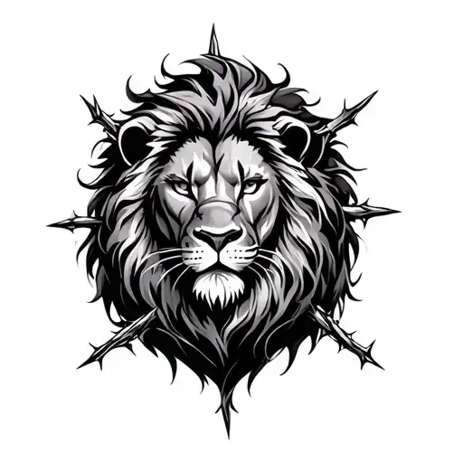 Thorns Surrounding Lion
