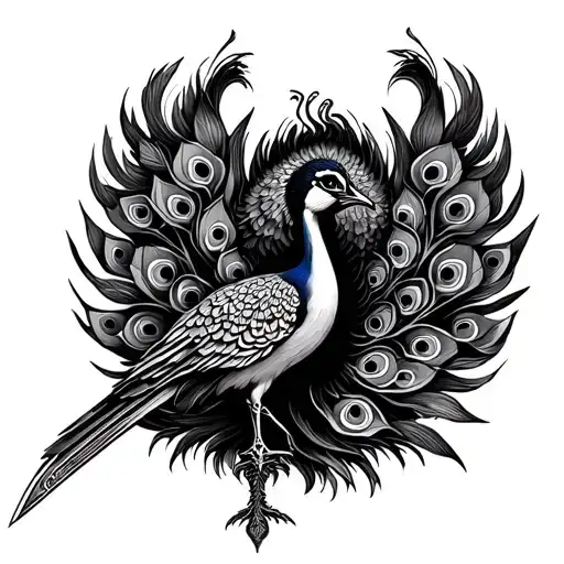 Vel Weapon And Peacock Nearby