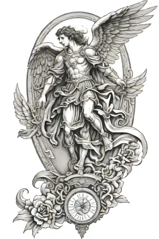 Saint Micheal And Saint Raphael Angel