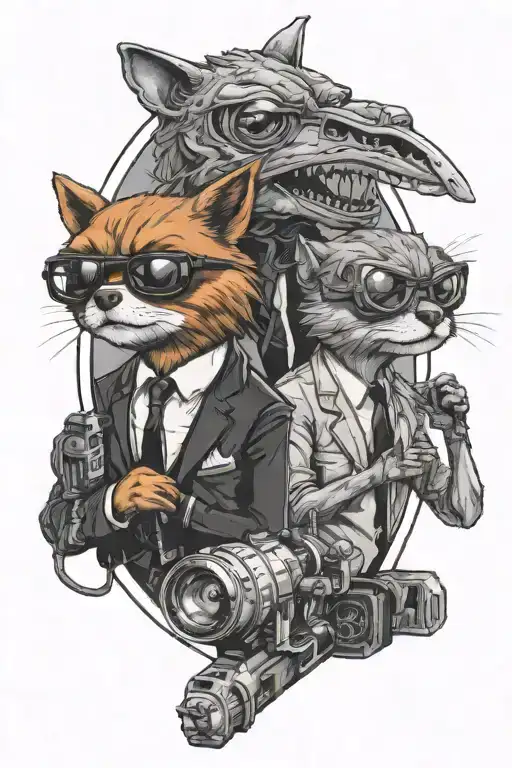 Mordicai And Rigby In Men In Black