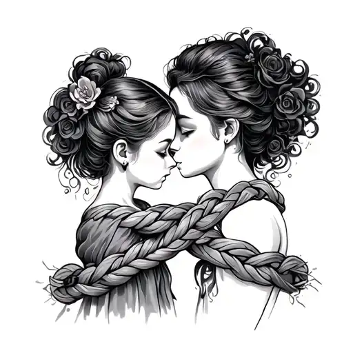 Father And Daughter Knot Matching