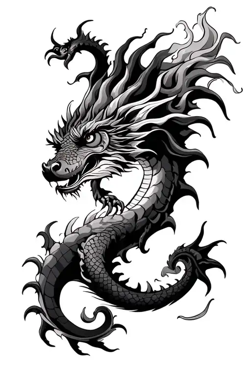 Water Dragon And Fire Monkey