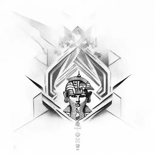 Tatoo Mix Grec And Egyptian God