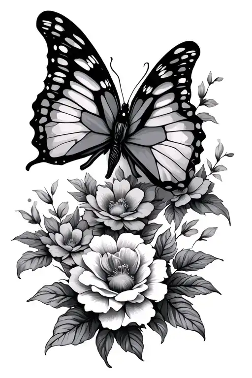 Floral Butterfly Hands