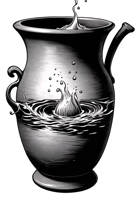 Aqurarius Pot Pouring Water