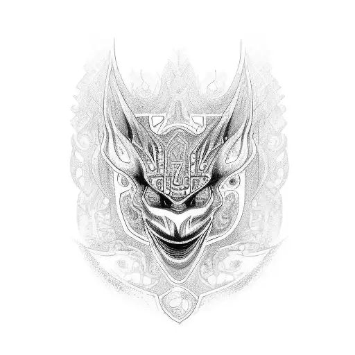 A Realistic Portrait Of A Nissan 370Z Car With Intricate Tribal Patterns