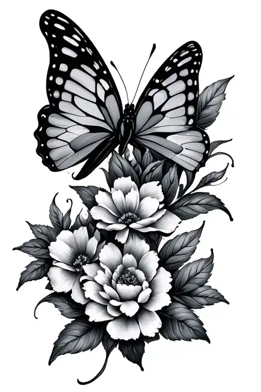 Floral Butterfly Coming