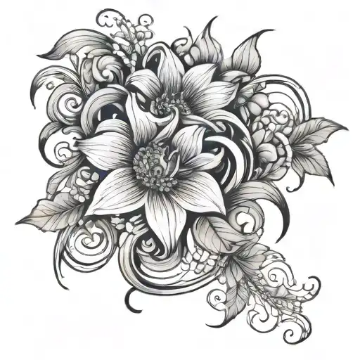 Line Work Tattoo Back Tat For Woman
