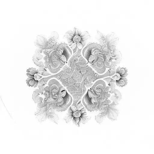 An Intricate Victorian-inspired Floral Pattern