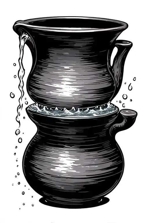 Aqurarius Pot Pouring Water