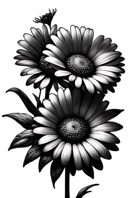 December And April Birth Flower Daisy