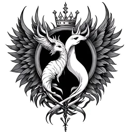 Cancer And Sagittarius With Crown In Love