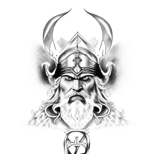 Odin With Hugin And Mugin